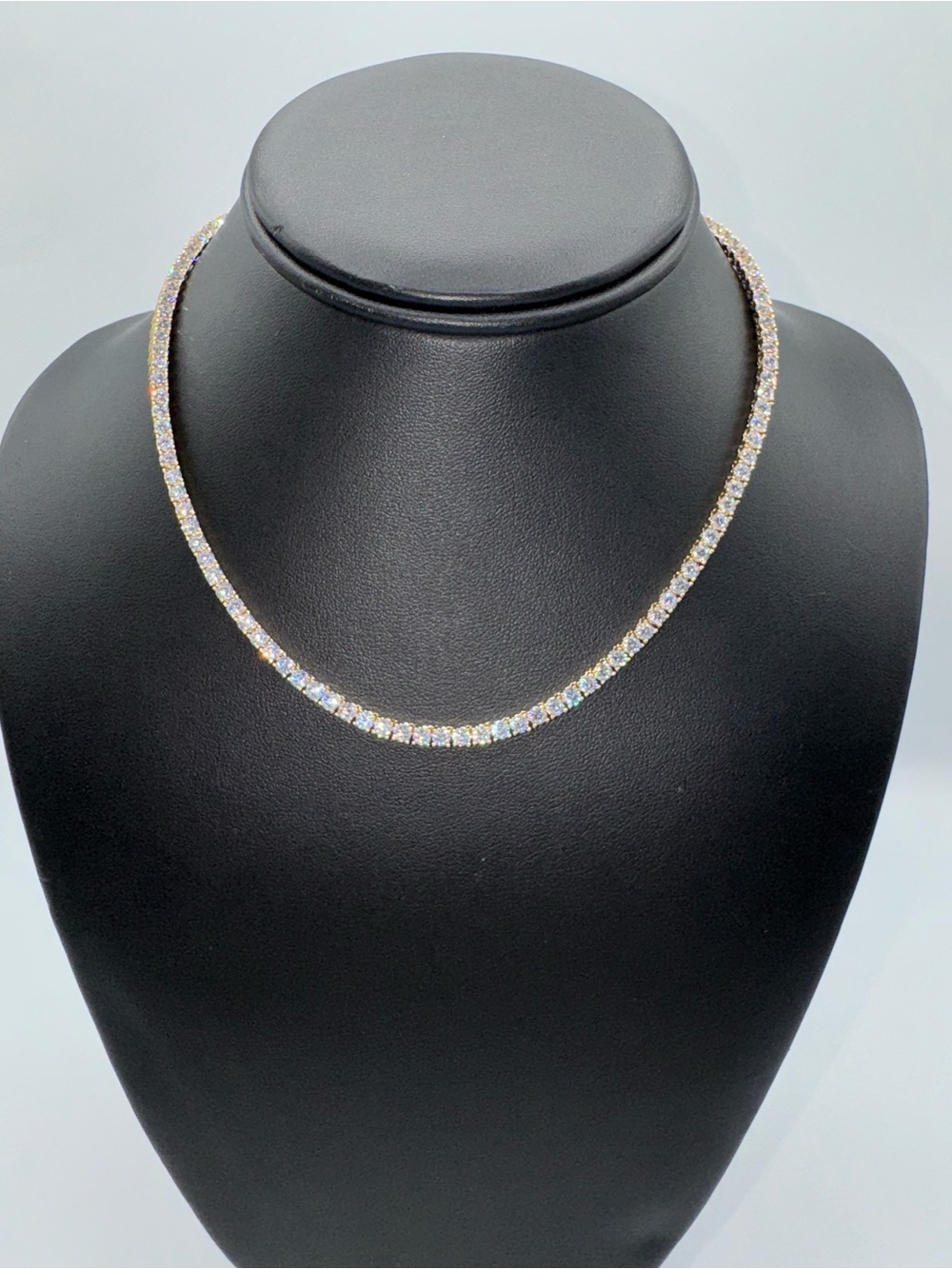 18k 15ct Tennis Necklace - Picture 6 of 12